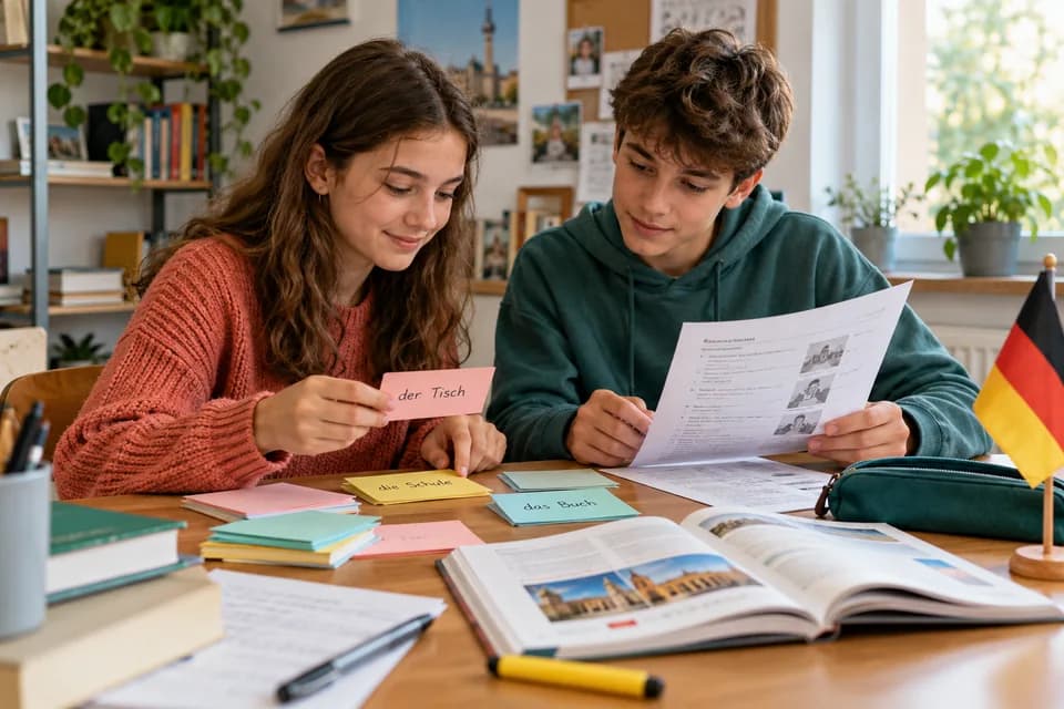Imagine generată: preadolescenți lucrează împreună la o sarcină școlară.